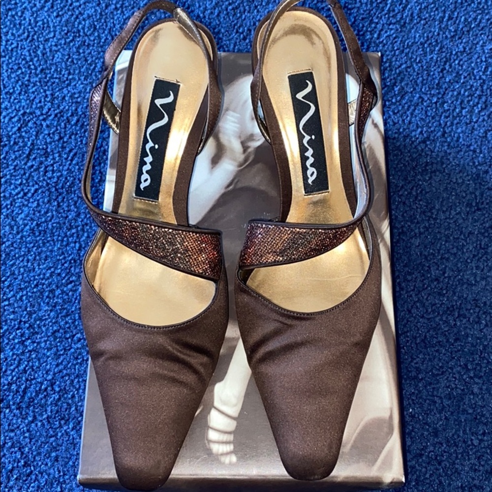 Nina Leather Heels